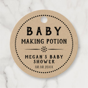 Kraft Paper Baby Making Tränke Geschenkanhänger