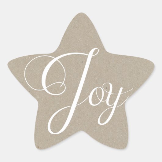 Kraft Paper Christmas Joliday Stickers (Vorderseite)