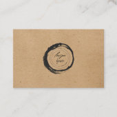 Kraft Paper Custom Logo Vielen Dank Business Card. Visitenkarte (Vorderseite)