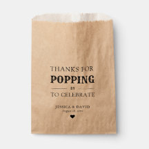 Kraft Paper Danke für das Poppen von Popcorn Bags