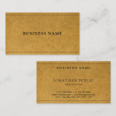 Kraft Paper Effect Creative Modern Company Schlich Visitenkarte (Vorne/Hinten)