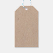 Kraft Paper Frohe Weihnachts-Geschenktasten Geschenkanhänger (Rückseite)