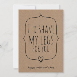Kraft Paper Niedlich Heart Funny Valentinstag Feiertagskarte