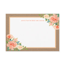 Kraft Paper Peach Florals | Hochzeitsratgeber