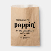 Kraft Paper Popcorn Baby Shower Gevor Geschenktütchen (Vorderseite)