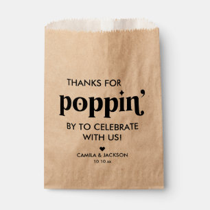 Kraft Paper Popcorn Wedding Geschenktütchen