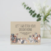 Kraft Paper Real Anwesen Hogs Marketing Karte (Stehend Vorderseite)