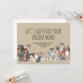 Kraft Paper Real Anwesen Hogs Marketing Karte (Vorderseite/Rückseite Beispiel)