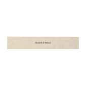 Kraft Paper Rustic Wedding Einladung Bündchen Band (Flach)