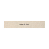 Kraft Paper Rustic Wedding Einladung Bündchen Band (Flach)