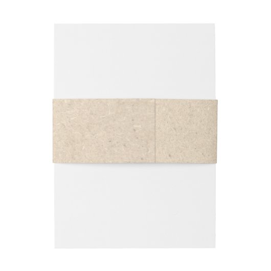 Kraft Paper Rustic Wedding Einladung Bündchen Band (Rückseitenbeispiel)