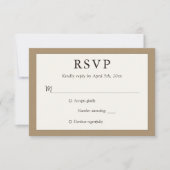 Kraft Paper Rustic Wedding RSVP Cards (Vorderseite)