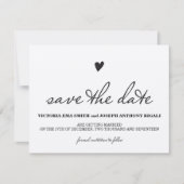 Kraft Paper Save the Date Card Einladung (Vorderseite)