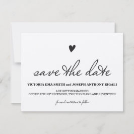 Kraft Paper Save the Date Card Einladung