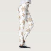 Kraft Paper Snowflakes Pattern ID589 Leggings (Rechts)