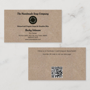 Kraft Paper Style Business Card Visitenkarte