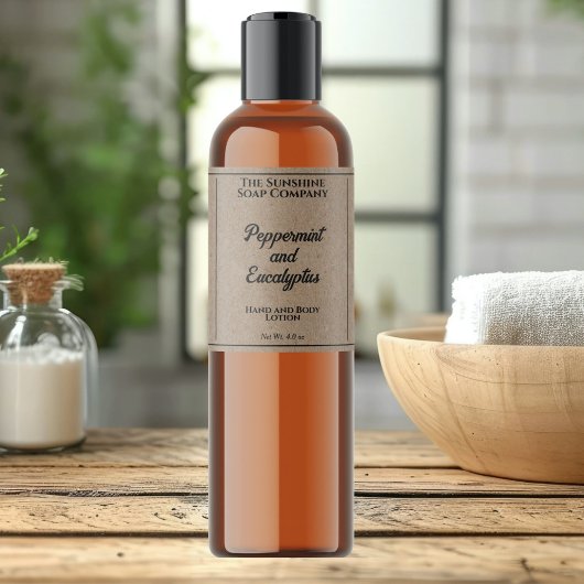 Kraft Paper Style Kosmetik Flasche