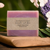 Kraft Paper Style Minimalistisch Soap Band