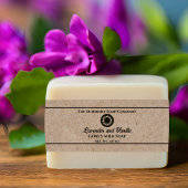 Kraft Paper Style Soap Band mit Logo
