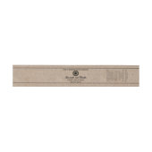 Kraft Paper Style Soap Band mit Logo (Flach)