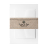 Kraft Paper Style Soap Band mit Logo (Vorderseite Beispiel)