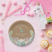 Kraft Paper Succulents Custom Wedding Paper Teller (Party)