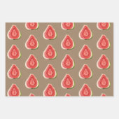Kraft Paper Summer Red Guava Fruit Geschenkpapier Set (Vorderseite)