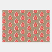 Kraft Paper Summer Red Guava Fruit Geschenkpapier Set (Vorderseite 3)
