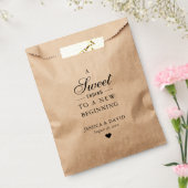 Kraft Paper Sweet Ending New Beginning Hochzeit Geschenktütchen (Versiegelt)