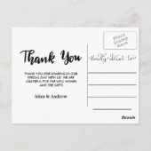 Kraft Paper Vielen Dank Drehbuch Zwei Hochzeiten F Postkarte (Rückseite)