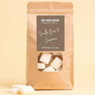 Kraft Paper Wax Melt Minimalistisch Modern 3x2"-La Lebensmitteletikett