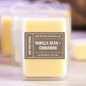 Kraft Paper Wax Melt Minimalistisch Modern 3x2"-La Lebensmitteletikett