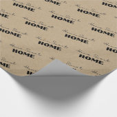 Kraft Paper Zuhause Sweet Zuhause Geschenkpapier (Ecke)