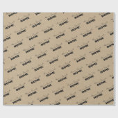 Kraft Paper Zuhause Sweet Zuhause Geschenkpapier (Flach)