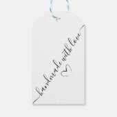 Kraft Papier benutzerdefiniertes Logo danke für da Geschenkanhänger (Rückseite)