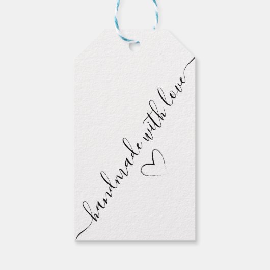 Kraft Papier benutzerdefiniertes Logo danke für da Geschenkanhänger (Rückseite)