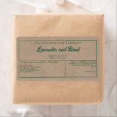 Kraft-Papier-Stil mit grünem Text-Kosmetikmarke (Insitu)