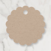 Kraft-Papierherde aus Liebe Geschenkanhänger (Rückseite)