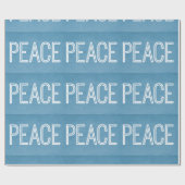 Kraft Peace Wrapping Paper, blau Geschenkpapier (Flach)