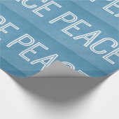 Kraft Peace Wrapping Paper, blau Geschenkpapier (Ecke)
