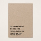 Kraft-Pink-Bläschen-Ohrring-Display-Karte (Rückseite)