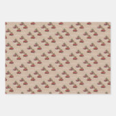 Kraft Red Truck Weihnachtsbaum Frohe Weihnachten Geschenkpapier Set (Vorderseite 3)