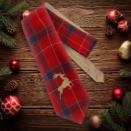 Kraft Reindeer Tartan Red ID589 Krawatte