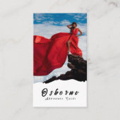 Kraft Rocky Mountain Adventure Guide Business Card Visitenkarte (Vorderseite)