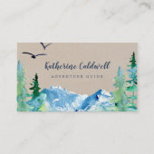 Kraft Rocky Mountain Adventure Guide Business Card Visitenkarte (Vorderseite)