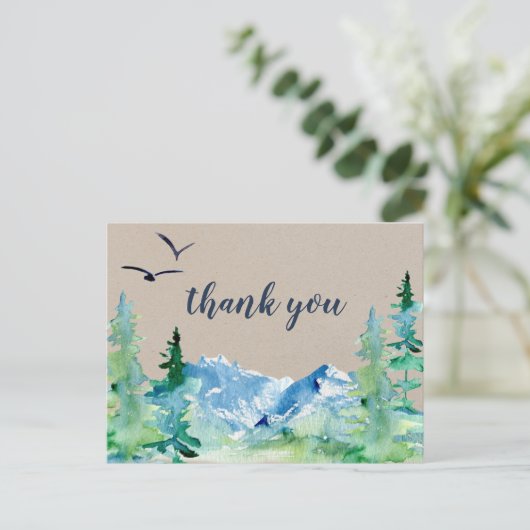 Kraft Rocky Mountain Danke Postcard Postkarte (Stehend Vorderseite)