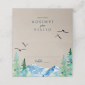 Kraft Rocky Mountain Hochzeit in Urlaubsort Platzkarte (Außenseite Aufgefaltet)