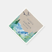 Kraft Rocky Mountain Hochzeit in Urlaubsort Serviette (Ecke)