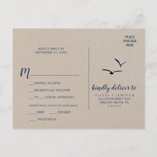 Kraft Rocky Mountain Menü Auswahl UAWG Postkarte (Rückseite)