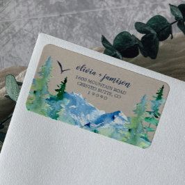 Kraft Rocky Mountain Rücksendeadresse Adressaufkleber